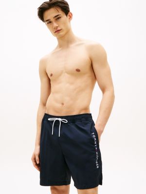 Tommy Logo 7" Swim Trunk, Navy
