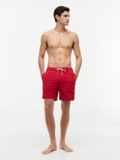 Tommy Logo 7" Swim Trunk — Medium Red 2