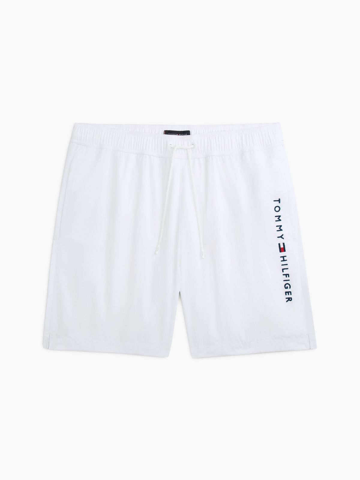 Tommy Logo 7" Swim Trunk — Optic White