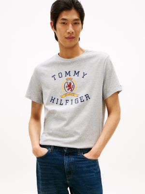 Hilfiger Crest Logo T-Shirt, Grey Heather