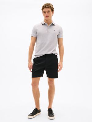 Slim Fit Heathered Polo, Shady Stone