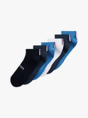 Monotype Sport Ankle Sock 6-Pack, Dusty Indigo / Multi
