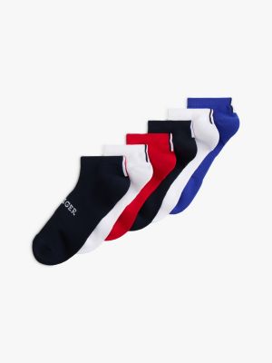 Monotype Sport Ankle Sock 6-Pack, Wedge Blue/Multi