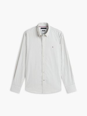 Мужские рубашки Tommy Hilfiger Regular Fit Striped TH Performance Shirt — фото 6