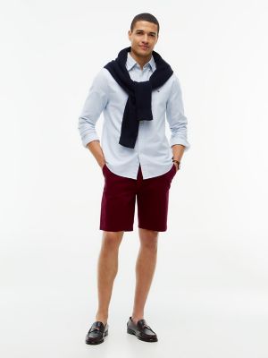 Tommy Hilfiger Men's Regular Fit 9" Comfort Waist Tommy Short - Burgundy - 33