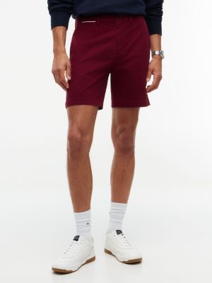Regular Fit 7" Comfort Waist Tommy Short, Burgundy