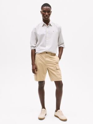 Garment-Dyed Cargo Short, Beige