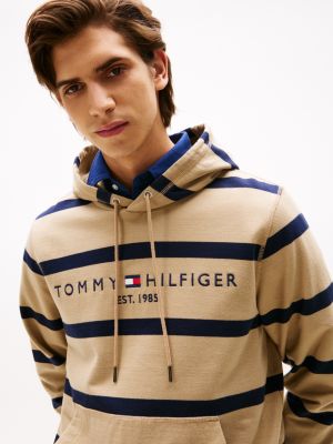 Tommy Logo Stripe Hoodie | Tommy Hilfiger USA