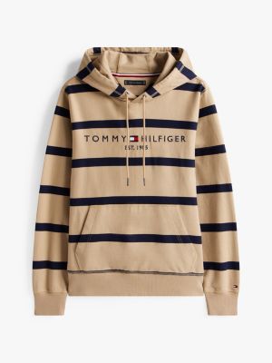 Tommy Logo Stripe Hoodie | Tommy Hilfiger USA