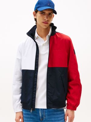Archive Flag Regatta Jacket, Navy/Red/White Colorblock