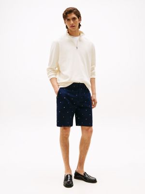 Nautical Stretch-Cotton Twill 9" Short, Carbon Navy