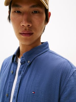 Short-Sleeve Gauze Shirt | Tommy Hilfiger USA