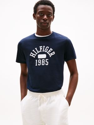 T-shirt à logo Hilfiger 1985, bleu marine