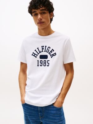 Hilfiger 1985 Logo T-Shirt, Optic White