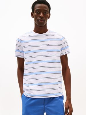 Everyday Stripe Pocket T-Shirt, Lilac Spring Stripe