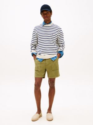 7" Denim Utility Short, Uniform Olive