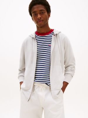 Terry Toweling Zip Hoodie, Light Cast