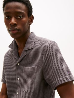 t*d様 gourmet jeans Waffle shirts ワッフルシャツ Waffle-Texture Camp Shirt | Tommy Hilfiger