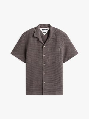 Waffle-Texture Camp Shirt | Tommy Hilfiger USA