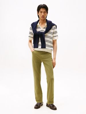 Garment Washed Straight 5-Pocket Pant, Uniform Olive