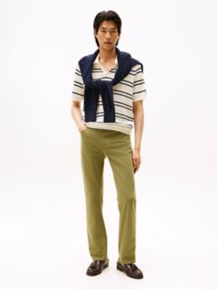 Garment Washed Straight 5-Pocket Pant — Uniform Olive 2