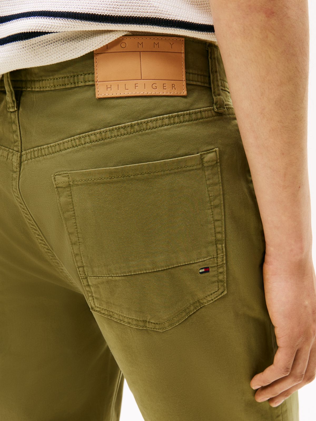 Garment Washed Straight 5-Pocket Pant — Uniform Olive