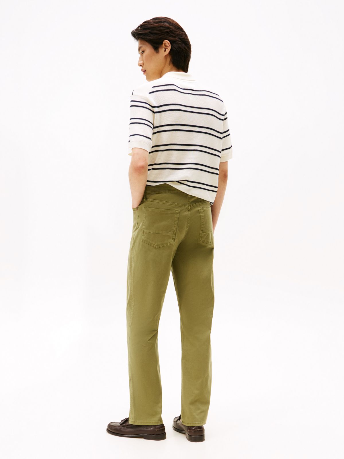 Garment Washed Straight 5-Pocket Pant — Uniform Olive