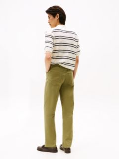 Garment Washed Straight 5-Pocket Pant — Uniform Olive 4