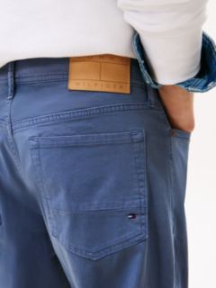 Garment Washed Straight 5-Pocket Pant — Faded Indigo 3