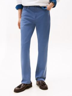 Garment Washed Straight 5-Pocket Pant — Faded Indigo 1