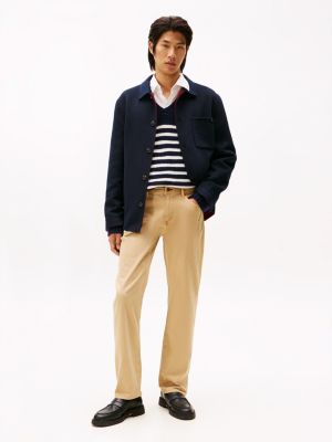 Garment Washed Straight 5-Pocket Pant, Classic Khaki Garment Dye