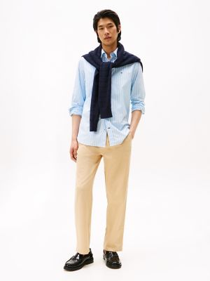 Stretch Poplin Pull-On Pant, Beige Trench