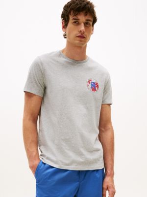 Tommy Palms Logo T-Shirt, Grey Heather
