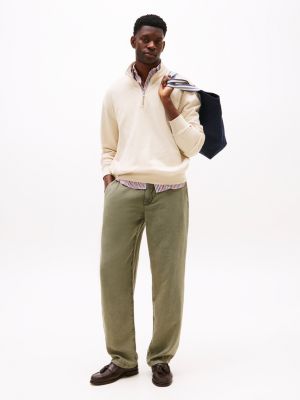 ハーヴィーメイス　　 フェザー12KgfTOP 【M size•S size】 Classic Quarter-Zip Sweater | Tommy Hilfiger