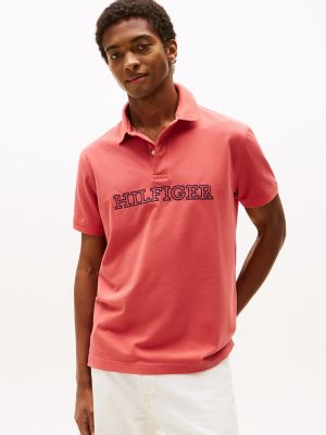 Regular Fit Hilfiger Logo Polo, Nantucket Red