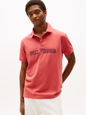 Regular Fit Hilfiger Logo Polo, Nantucket Red
