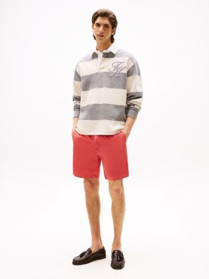Stretch-Cotton Twill 7" Pull-On Short, Nantucket Red