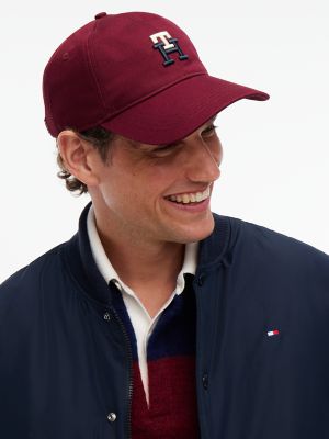 Мужская кепка Tommy Hilfiger Monogram, цвет: Бордовый — фото 4