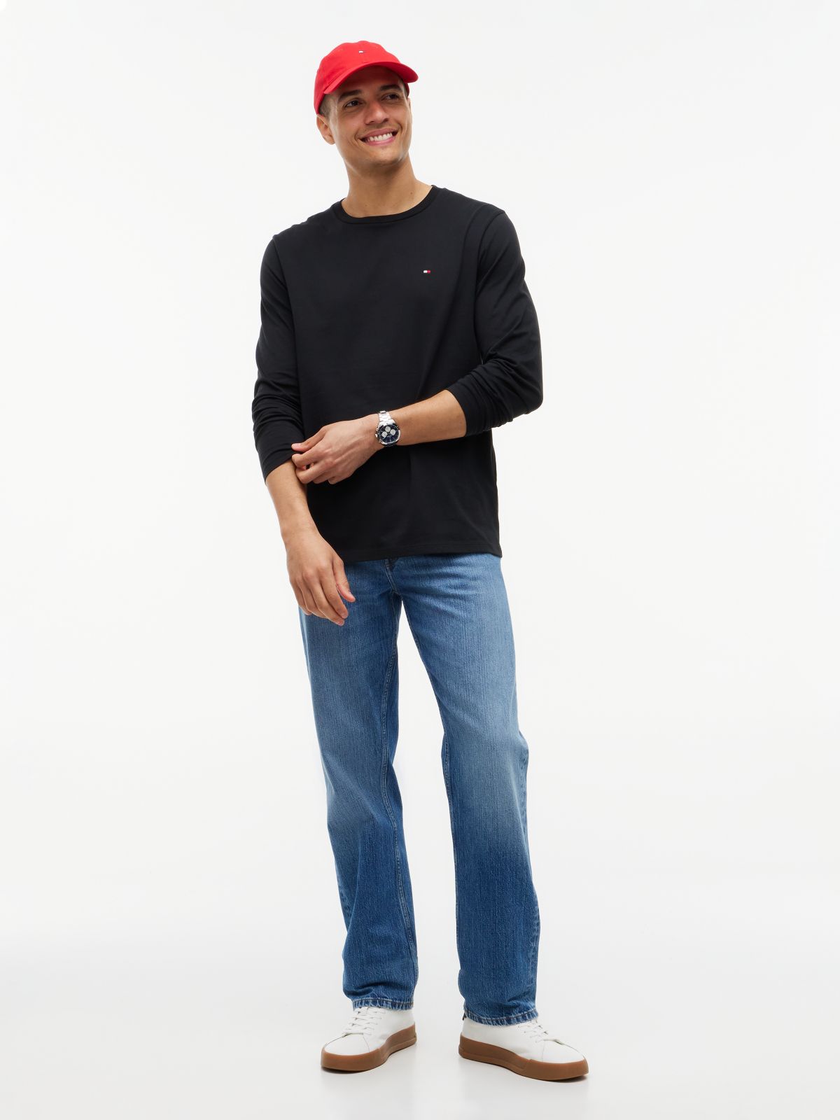 Long-Sleeve Everyday T-Shirt — Black