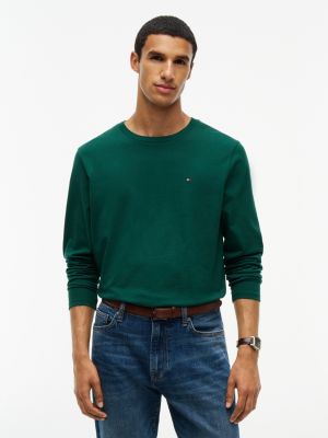 Long-Sleeve Everyday T-Shirt, Ornamental Green