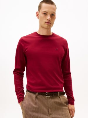 Long-Sleeve Everyday T-Shirt, Rouge