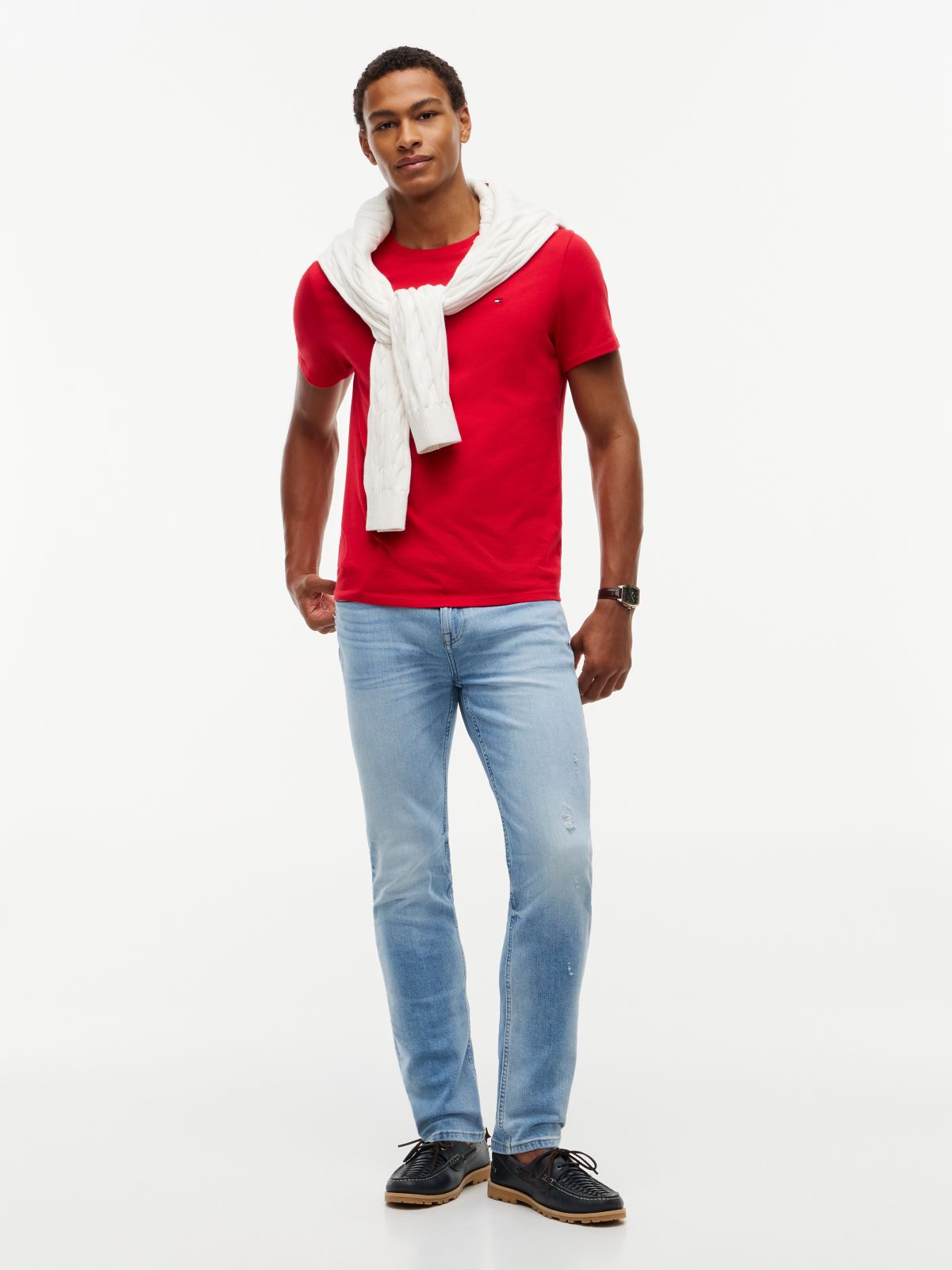 Lightweight Stretch Slim Jean — Light Wash