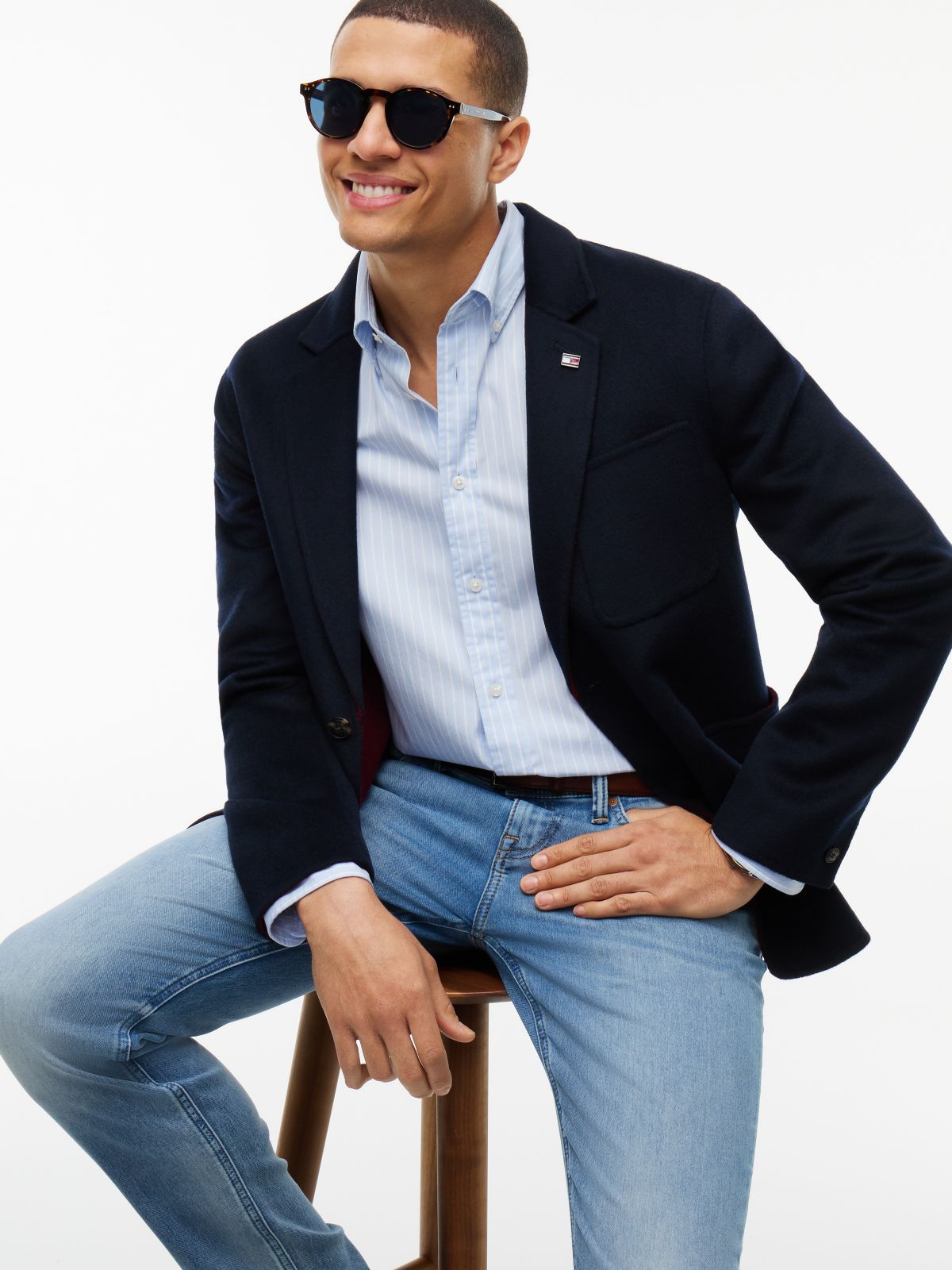 THFlex Knit Denim Slim Jean — Light Medium Wash