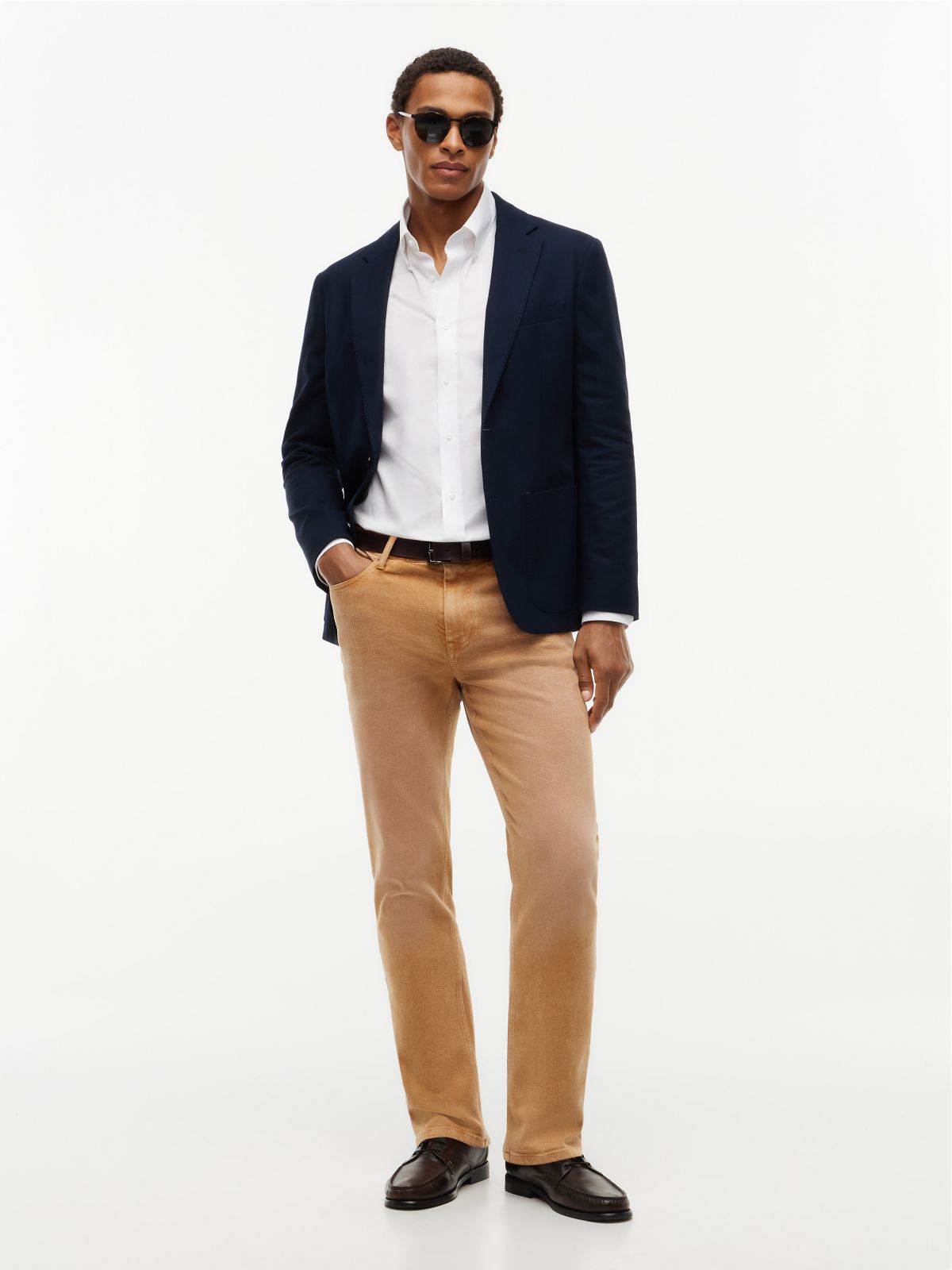 Garment-Dyed Straight Jean — Vintage Brass Gmt Dye