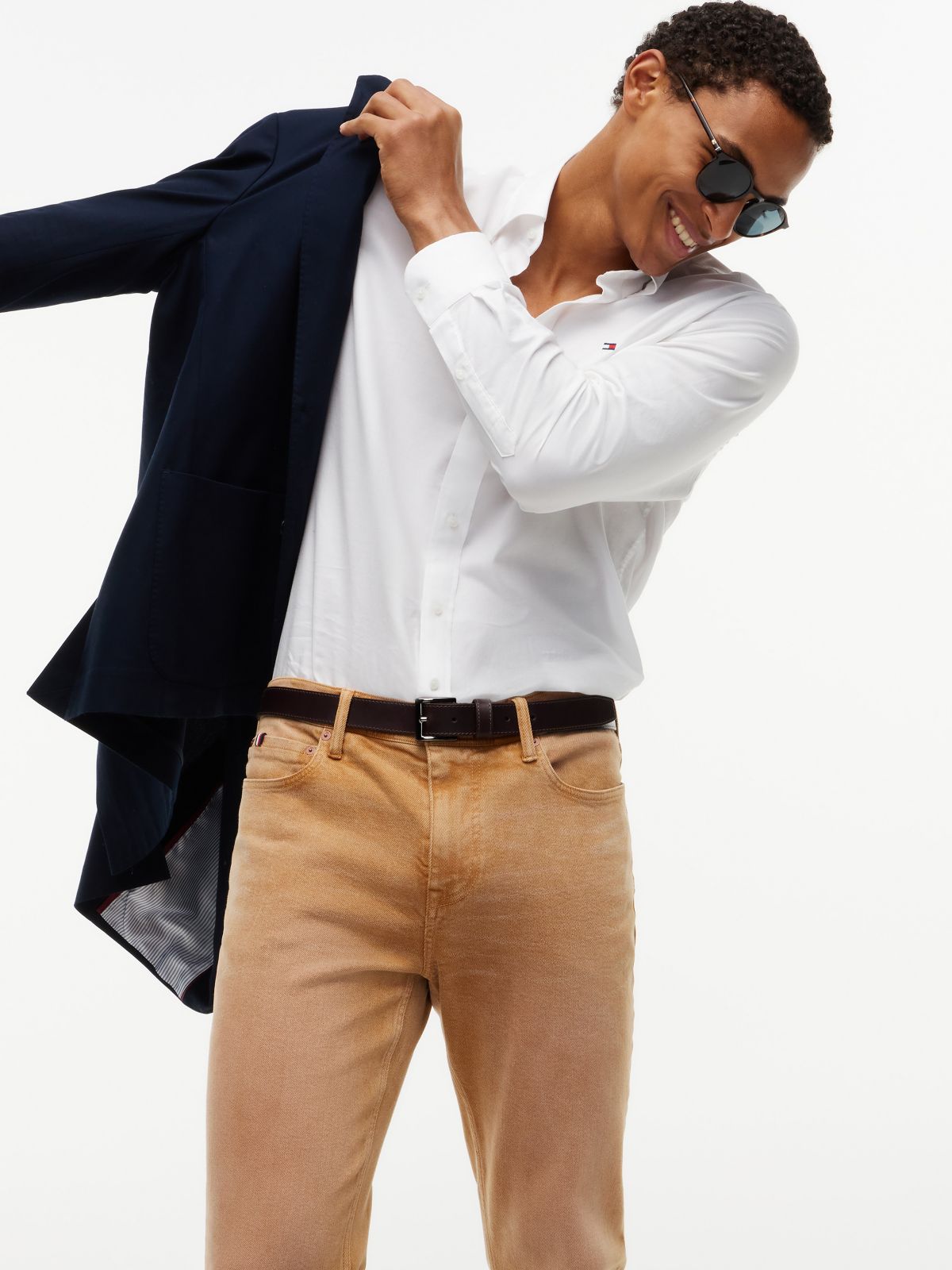 Garment-Dyed Straight Jean — Vintage Brass Gmt Dye