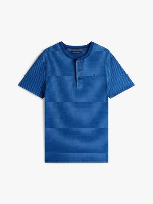 Striped Short-Sleeve Henley | Tommy Hilfiger