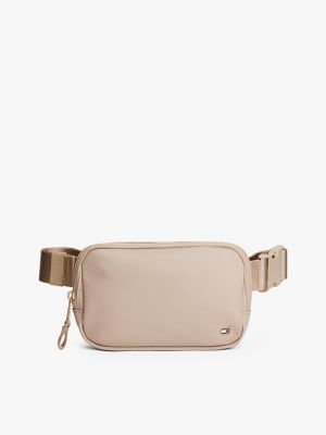 Classic Flag Logo Belt Bag, Beige