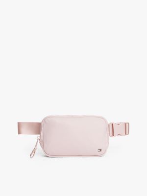 Sac banane classique à logo drapeau, rose fantaisiste