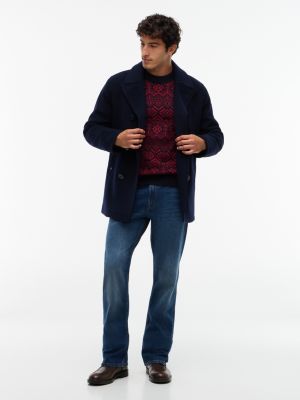Мужские куртки Tommy Hilfiger Classic Wool-Blend Peacoat — фото 2