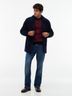 Classic Wool-Blend Peacoat — Navy 2